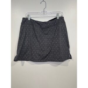 Lola Black White Patterned Athletic Skort Tennis Golf Athleisure Skirt L